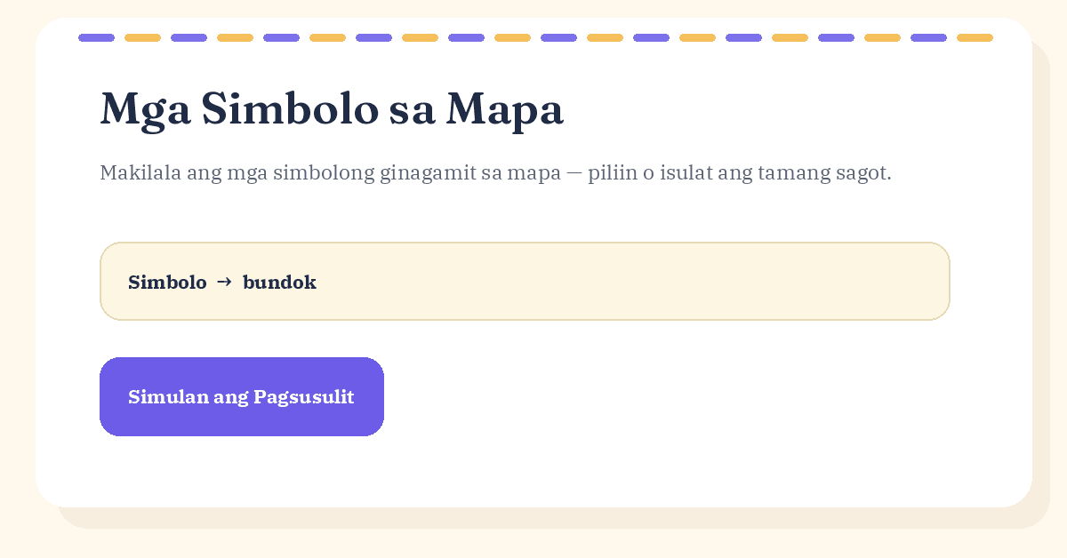 Mga simbolo sa mapa